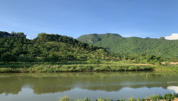 Siêu phẩm 40.000m đất vườn thổ cư ĐRSX bám đường nhựa viu núi có 3000m ao làm sinh thái giá trên 3tỷ